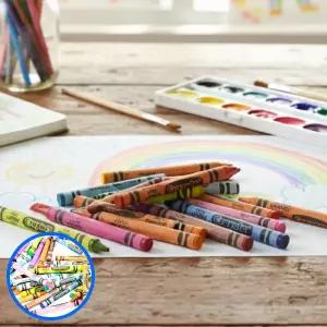 MF06 수성크레용 48색 워셔블 울트라클린 미술 대용량 유치원크레용 미술놀이