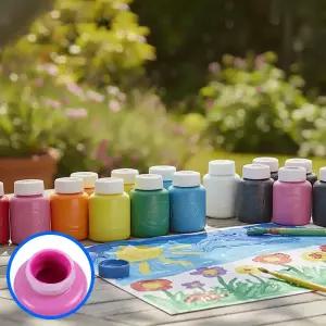 MF06 수성물감 10색 워셔블 어린이 미술놀이 안전물감