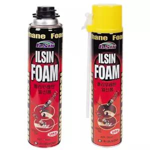 -우레탄폼 일회용 750ml (BOX(15EA))폴리 우레탄 폴리 콘크리트씰링 조인트실링 틈새밀봉 창틀씰링 문틈씰