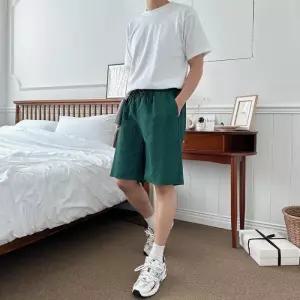 [옷자락]남자 트립 커플룩 시어서커 SS 폼폼 고무줄 반바지