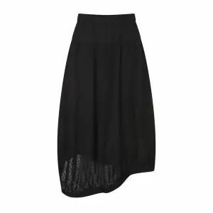 보니스팍스 시어서커 배색 볼륨 스커트 -B1H21WSK010