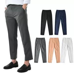 [핫코드]남자 9부 베이직 슬랙스 정장바지 스판 5컬러 8A8B12