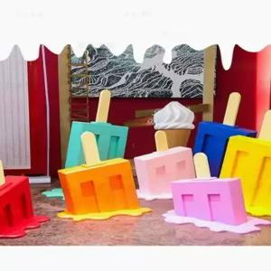 대형 아이스크림 모형 광고 소프트콘 장식품 카페 홍보 입간판 업소용