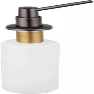 퍼시픽 베이 엣지우드 내장 디럭스 키친 카운터탑 펌프 비누 로션 디스펜서베네치아 브론즈