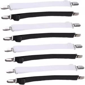 BATSVE 8Pcs 매트리스 시트 클립으로 침대와 식탁보를 안전하게 고정할 수 있습니다. 깔끔한 침구와 간편한