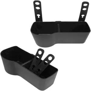 뒷 카시트 듀얼 컵 및 용 식품 홀더 위의 자바엣지2팩 블랙 보관함