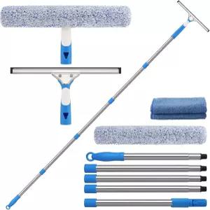 미트클리어 77인치 프로페셔널 스퀴지 윈도우 클리너 도구 연장 폴 긴 손잡이가 있는 자동차 앞유리 클리닝