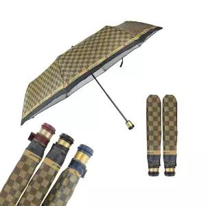 스타배송_가파치 체크 3단 접이식우산 x 3개 수동우산 랜덤발송 2297072 J