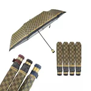 스타배송_가파치 체크 3단 접이식우산 x 5개 수동우산 랜덤발송 2297073 J