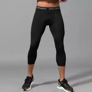 남자 3컬러 헬스 런닝 스포츠웨어 7부 레깅스 타이즈