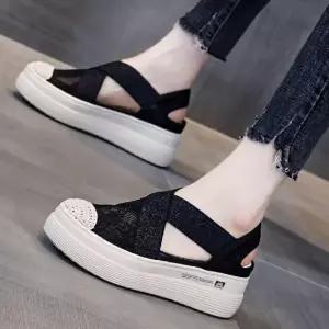 225250 밴딩 스트샌들 ~ 구두 시즌오프 여성샌들 쿠션 웨지샌들 뮬 사무실