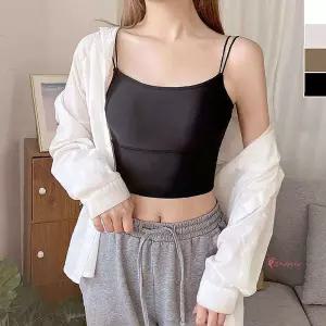 더블끈 나시티 물놀이 크롭 여름 1P 캡나시 비치cde028