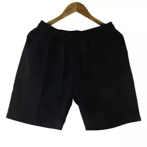 [셀러에이드]남녀공용 핀턱 5부 검정 트레이닝 반바지 밴딩 홈웨어