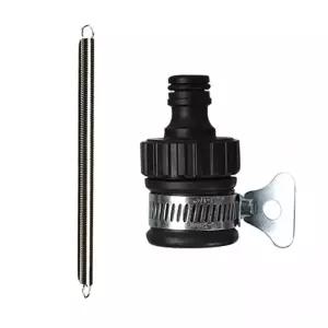 수도 호스 연결 커넥터 고정 밴드 조임 스프링 정원 세차 수전