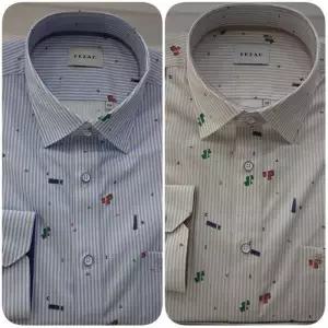 [예작](예작) 캐주얼남방 프린트 면혼방 세미와이드 일반핏(루미) YJ2SUA552