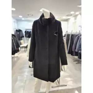 쉐르담 세이브존01 알파카 밍크 배색 코트 CH4-951LC (44595553)