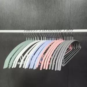 [생활] 블라우스 리바 지걸이 5P 논슬립 셔츠 멀티바지 깔끔한 신박 옷 니트 곡선 옷걸이