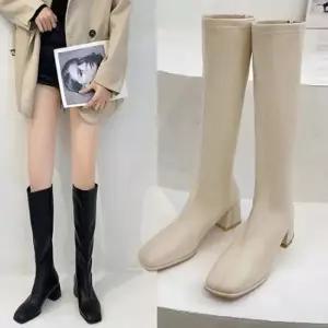 봄구두 발목부츠 로우힐워커 여자롱부츠 부츠힐 가을 의류