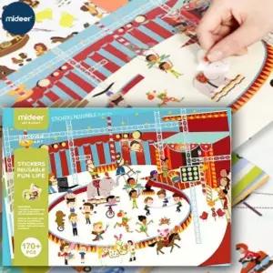 MIDEER 표현 학습 스티커 서커스 (KMD1014) 놀이북 놀이 놀이책 꾸미기