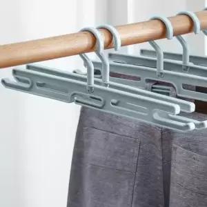 [생활] 360도 회전 바지걸이 5P세트 블루