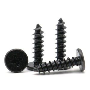 M3 M4 아연 초박형 M1 2M 나사 M2 플랫 크로스 검정색 도금 30 웨이퍼 태핑 500PCS 나무