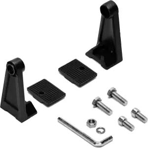 더블 로우 스트레이트 또는 커브드 LED 라이트 바용 Eyourlife 유니버설 사이드 마운팅 브래킷 - 고무 패드