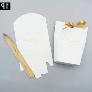 선물상자 선물포장 반달형 화이트 선물포장 선물상자 포장박스 리본