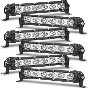 하나이브 6팩 7인치 싱글 로우 라이트 LED 바 포드 콤보 빔 오프 로드 드라이빙 슬림 18W 1800LM 방수 작업