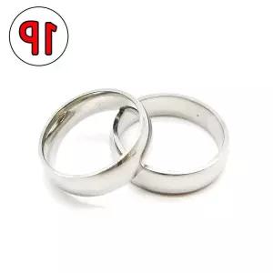 커플반지 티타늄반지 써지컬스틸 은색 커플반지 남녀공용반지