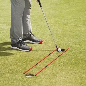 얼라인먼트 접이식 셀프연습도구 파워큐 스틱 2P 골프 셀프연습도구