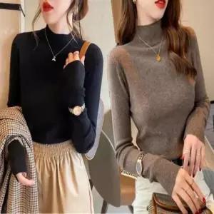 [SBD] 터틀넥 하프넥 풀오버 포근한 여자 폴라 니트 반목티