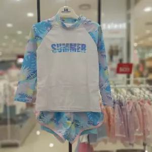 [쁘띠앙팡]모다구리 탈렌트클로젯  여아수영복 썸머플라워래쉬가드세트 블루_GN