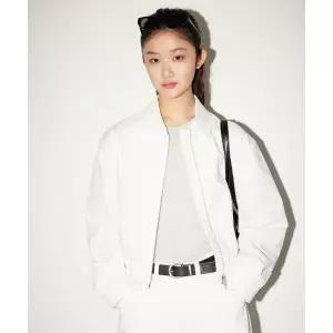 브랜드정품 LEE 우먼 스트링 코튼 블루종 자켓 아이보리 147812