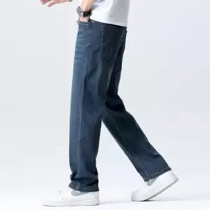 록쉬블몰 남자 트렌드 일자핏 통바지 빅사이즈 청바지 통기성 공급원 여름용 라이셀 HO2