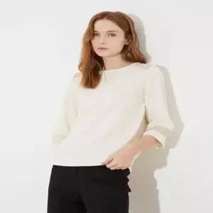 [올리비아로렌]오간자 배색 티셔츠___VOCAL3M3251