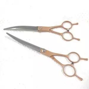 [반려] 반려동물 강아지 스텐 미용가위 7인치 커브형