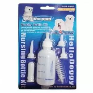 강아지 고양이 젖병세트 60ml 1P 세척솔 퍼피 수유 강아지수유