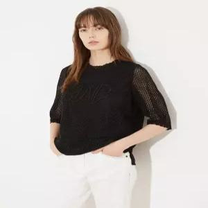 [올리비아로렌]자수 티셔츠___VOCAL3M3321