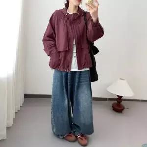 무천도사 여성 여성용 캐주얼 집업야구항공 잠바 후드 코트 점퍼 KKE1