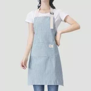 [하프클럽/알티피아]스트라이프 앞치마 어깨끈조절 주방 어린이집앞치마