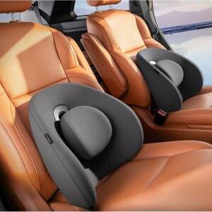 요추 허리 등받이 차량용 블랙 확장 지지대 2방향 단일 보호대 등쿠션