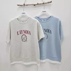 [에꼴리에][시흥모다] 에꼴리에 주니어 5부 쿨 양면레이어드 셋업 반팔티 25B0751_SH