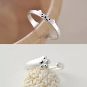 느낌상점 써지컬 고양이 반지 커플링 빈티지 악세사리 Sym8+4EXI