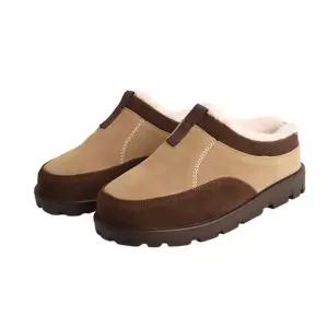 겨울용 남성 방한슈즈 슬리퍼 털신 뮬슬립온 신발 Ide7+5JZy