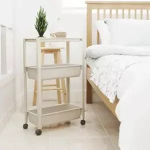 [JED] 이동장 베이직 수납 틈새형선반 틈새 3단 바스켓 트롤리 다용도