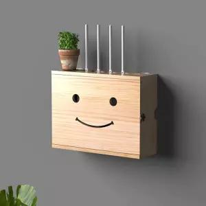 벽걸이TV선정리 셋톱박스숨기기 공유기 정리함 셋탑박스