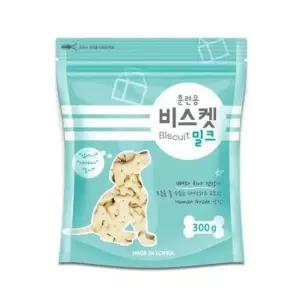 훈련용 애견 비스켓 밀크 300g 1P 강아지 과자 간식