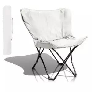 접이식의자 원터치 TOYMOCK 캠핑 낚시 차박 휴대 힌색