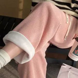 여성 기모 골덴 와이드 밴딩 바지 코듀로이 겨울팬츠 기모팬츠