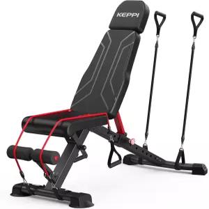 케피 900LB 웨이트 벤치 전신 근력 운동을 위한 조절 가능한 접이식 프레스 빠른 경사 하강 새 버전